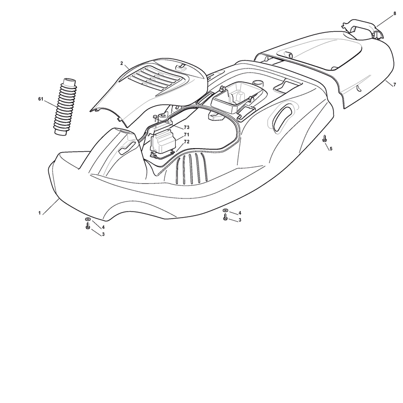 Mountfield R25V Ride-on (2T0030436-BQ [2011-2013]) Parts Diagram, Body