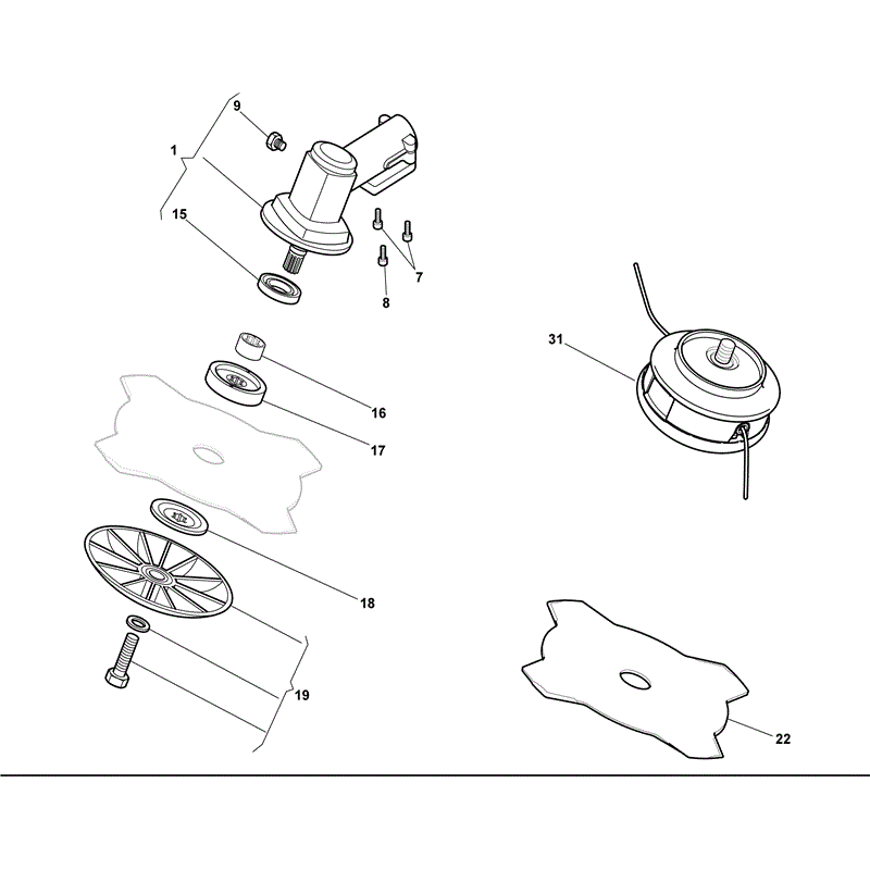 Mountfield MB 3502 Petrol Brushcutter [283821003/MO8] (2008) Parts Diagram, Page 3