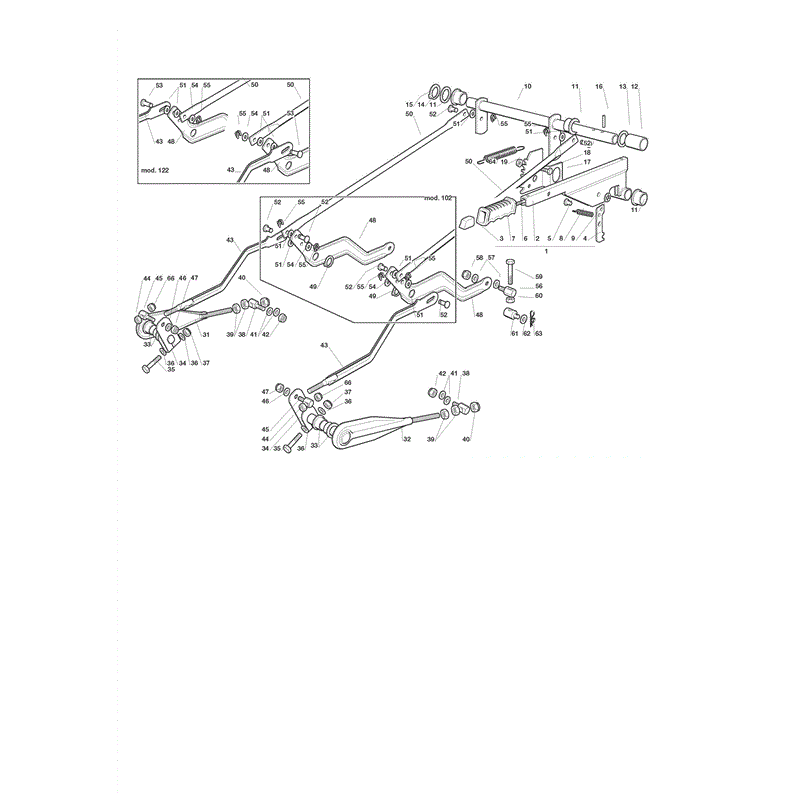 Castel / Twincut / Lawnking CT13.5-90 (2008) Parts Diagram, Engine GGP 12.5-13.5-14.5 hp