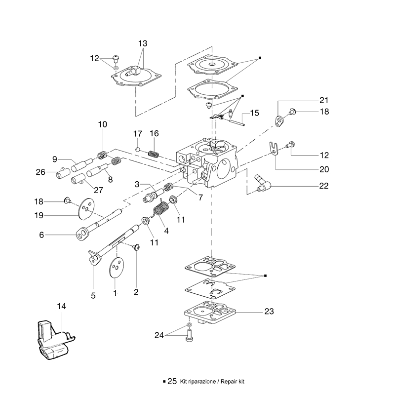 Oleo-Mac 981 (981) Parts Diagram, Carburetor