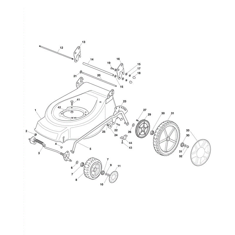 Mountfield HW514PD (2009) Parts Diagram, Page 1