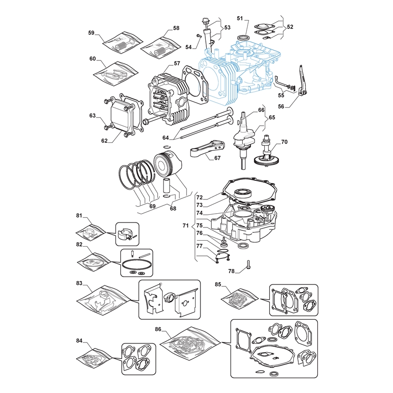 Mountfield WM12 5 Series TRE Engine (WM12 5 118550439-0_110002WM12 5 [2015]) Parts Diagram,  ST. TRE0702