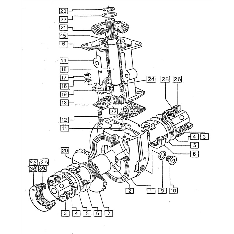 Bertolini 209 (209) Parts Diagram, Support (Tiller)