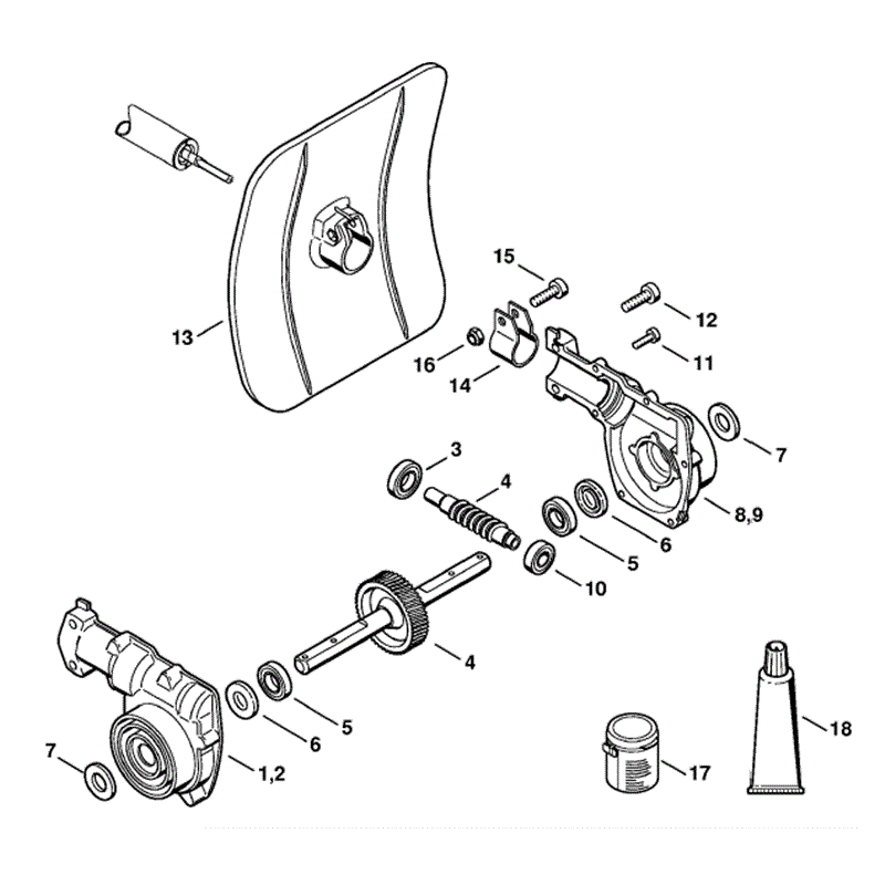 Stihl BF-KM Cultivator (BF-KM) Parts Diagram, BF-KM Gear head