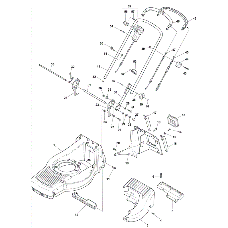 Mountfield SP555R (2011) Parts Diagram, Page 1