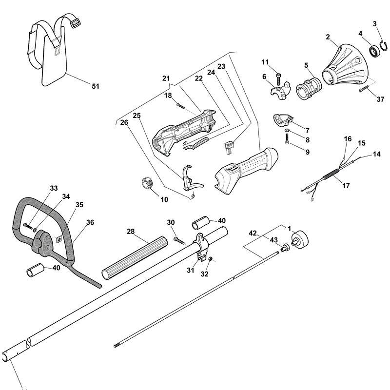 Mountfield MB 2501 Petrol Brushcutter [281420003/MO9] (2011) Parts Diagram, Page 3