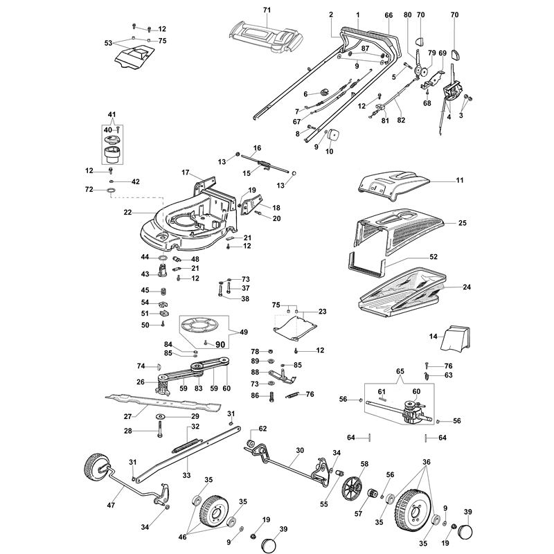 Oleo-Mac MAX 48 VBX Plus-Cut (MAX 48 VBX Plus-Cut) Parts Diagram, Illustrated parts list (From June 2007)