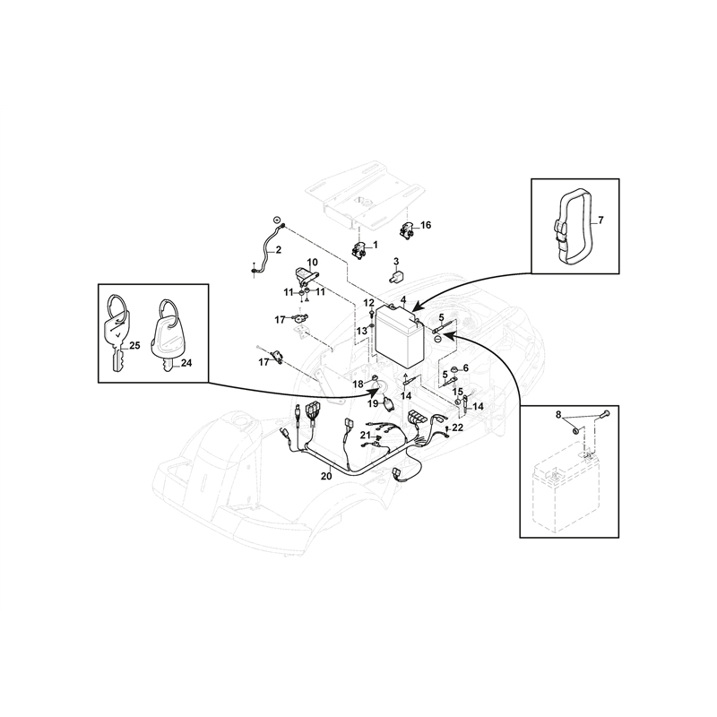 Stiga VILLA 13 (2F2700321-S17 [2018-2021]) Parts Diagram, Electrical Parts_0