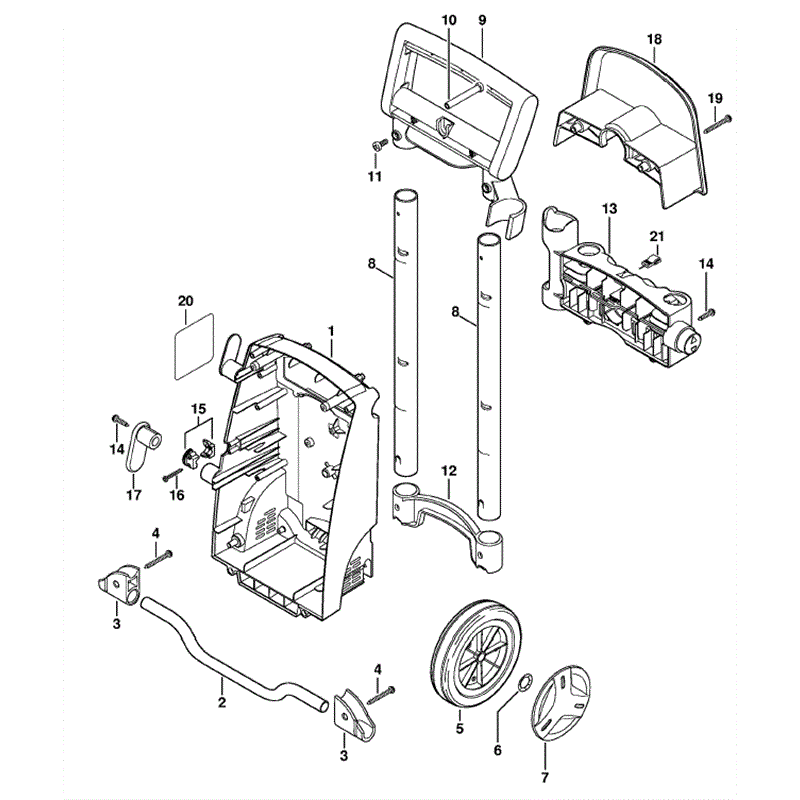 Stihl RE 108 Pressure Washer (RE 108) Parts Diagram, Chassis