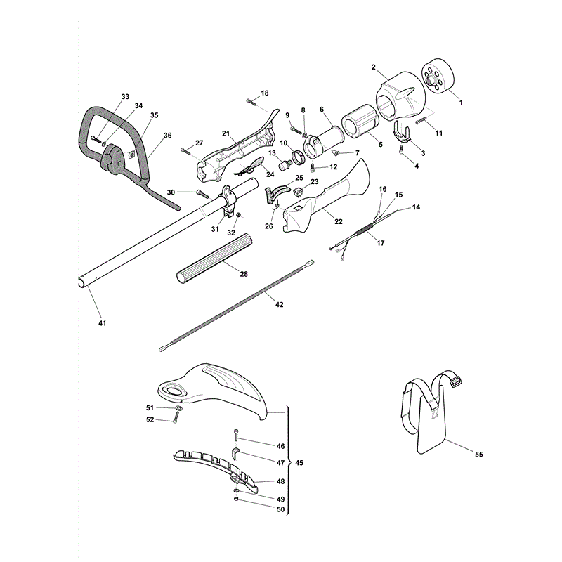Mountfield MB 26 Petrol Brushcutter [282820003] (2008) Parts Diagram, Page 3