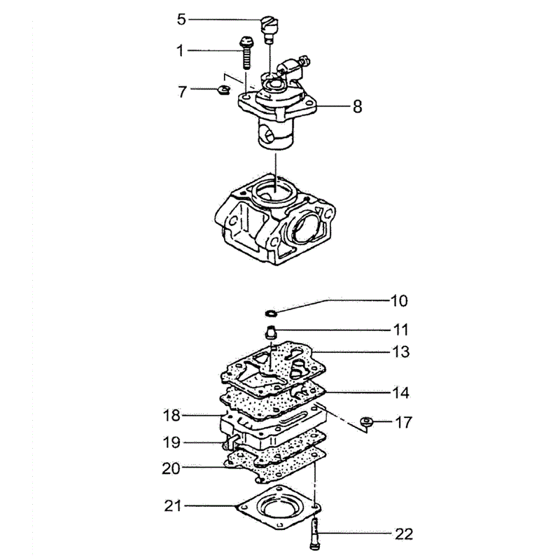 Tanaka THT-210TS (1642-H37) Parts Diagram, CARBURETOR 