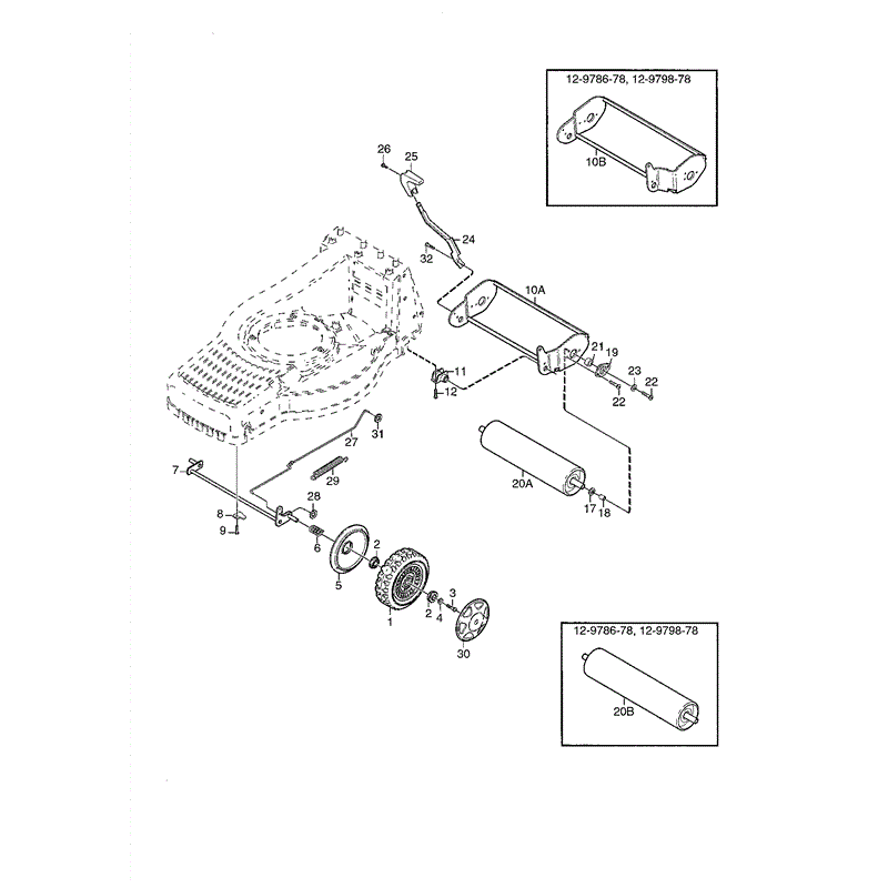Mountfield 480R Petrol Lawnmower (01-2003) Parts Diagram, Page 5