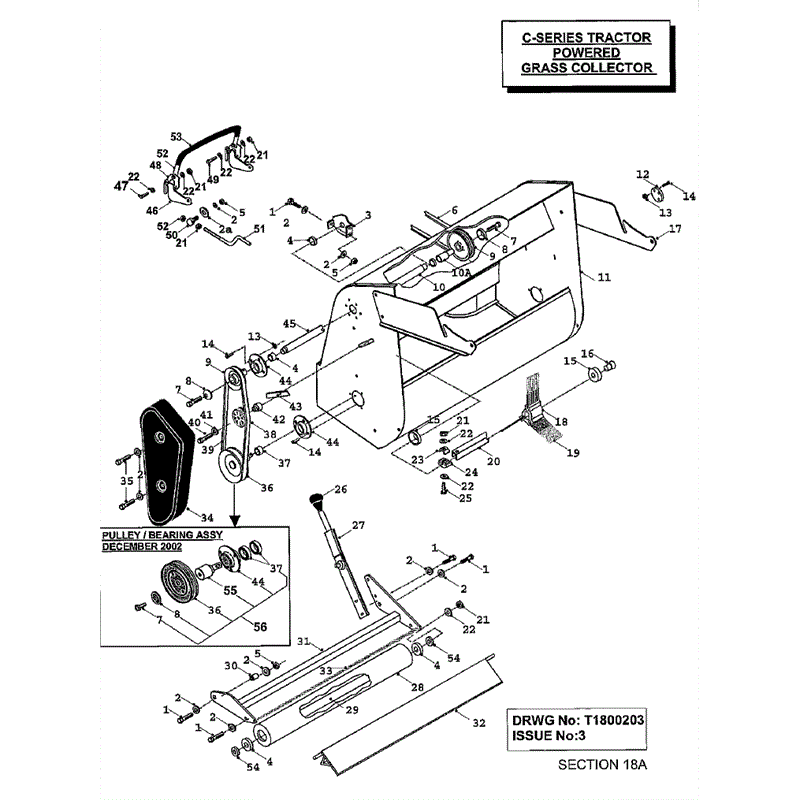 Countax C Series MK 1-2 Before 2000 Lawn Tractor  (Before 2000) Parts Diagram, P.G.C. Dec. 2002 onwards