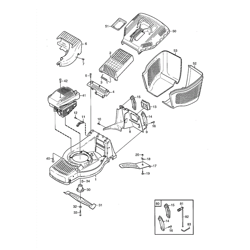 Mountfield M2HP (01-2003) Parts Diagram, Page 1