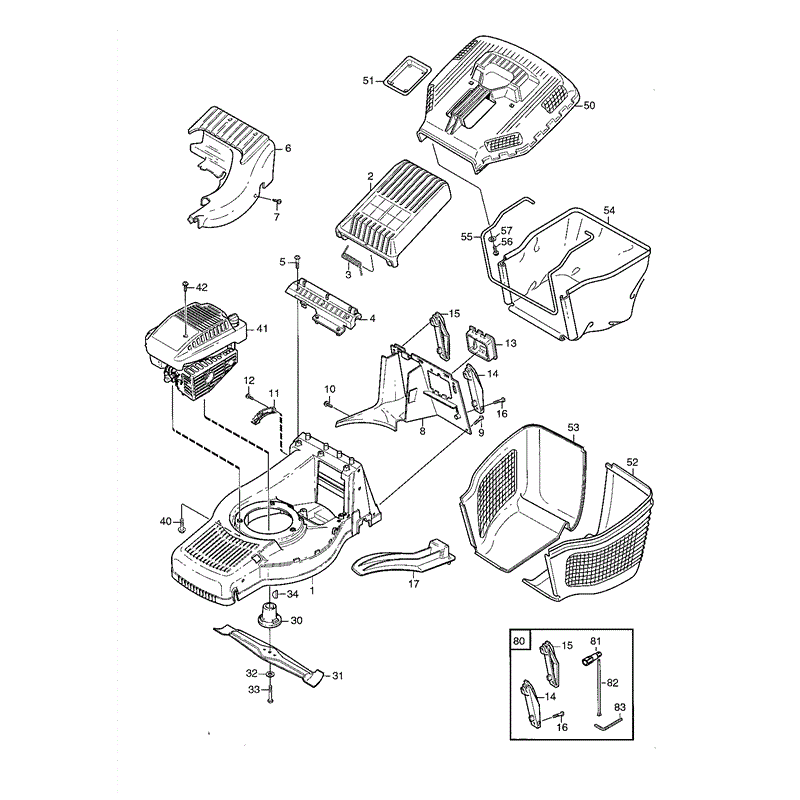 Mountfield M4SP (01-2003) Parts Diagram, Page 1