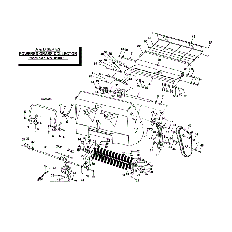Countax D18-50 Lawn Tractor 2000 - 2003  (2000 - 2003) Parts Diagram, POWERED GRASS COLLECTOR