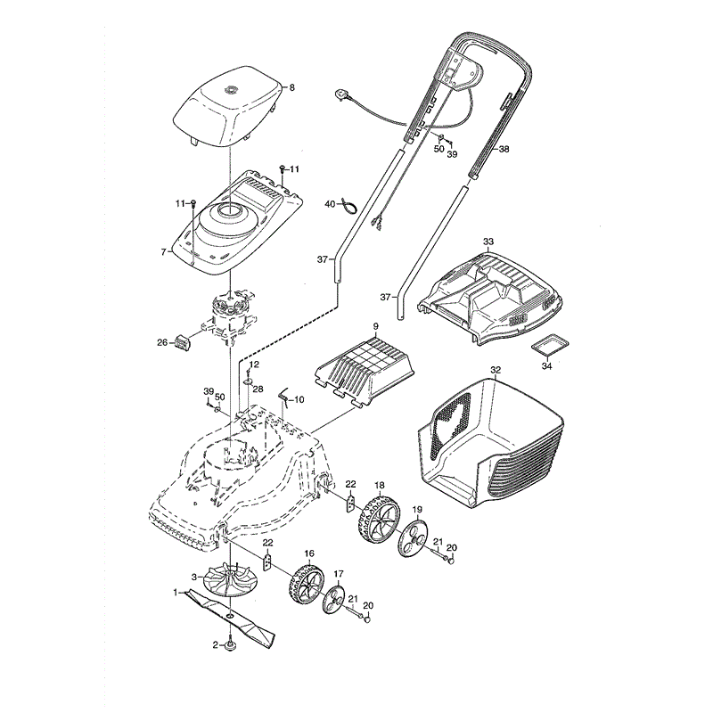 Mountfield PWR330ERMA (01-2003) Parts Diagram, Page 1