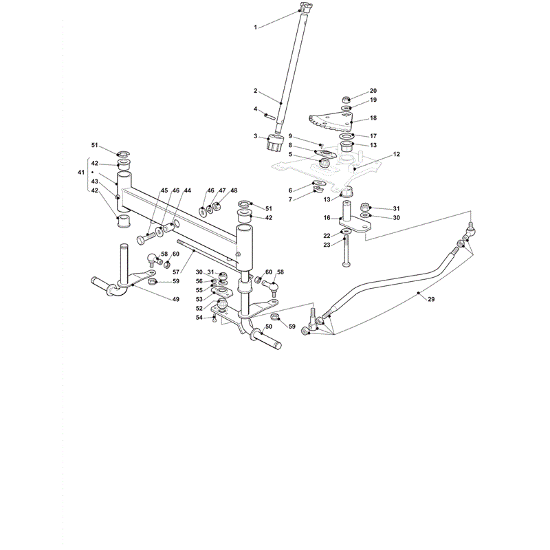Castel / Twincut / Lawnking PT190HD (2012) Parts Diagram, Steering 