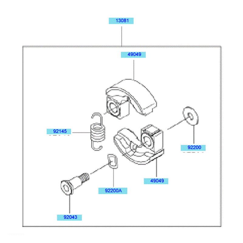 Kawasaki KEL27A (HE027A-AS50) Parts Diagram, PTO Equipment