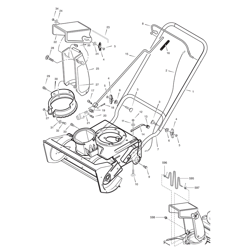 Mountfield MN421 (2007) Parts Diagram, Page 1