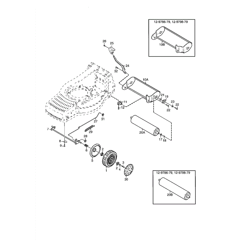 Mountfield 480R Petrol Lawnmower (01-2004) Parts Diagram, Page 5