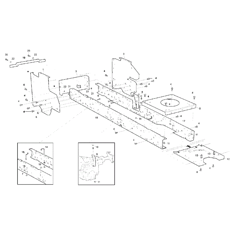 Hayter 18/42 (ST42) (151A001001-151A099999) Parts Diagram, Chassis