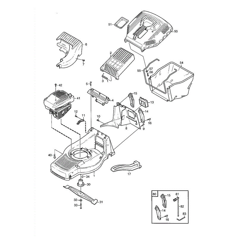 Mountfield M6SP (01-2004) Parts Diagram, Page 1