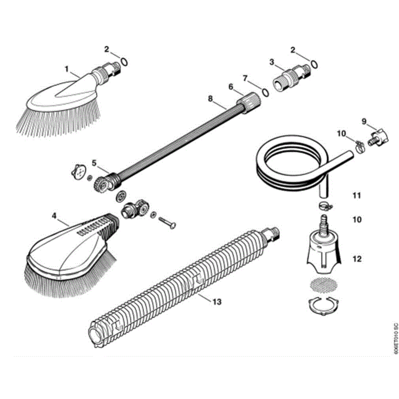 Stihl RE 115 K Pressure Washer (RE 115 K) Parts Diagram, F-Tools