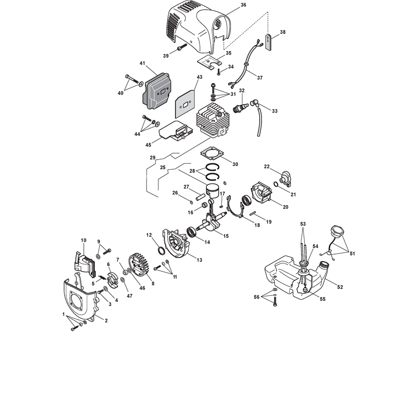 Mountfield MB 26 (282820003-MOU [2006-2007]) Parts Diagram, Engine
