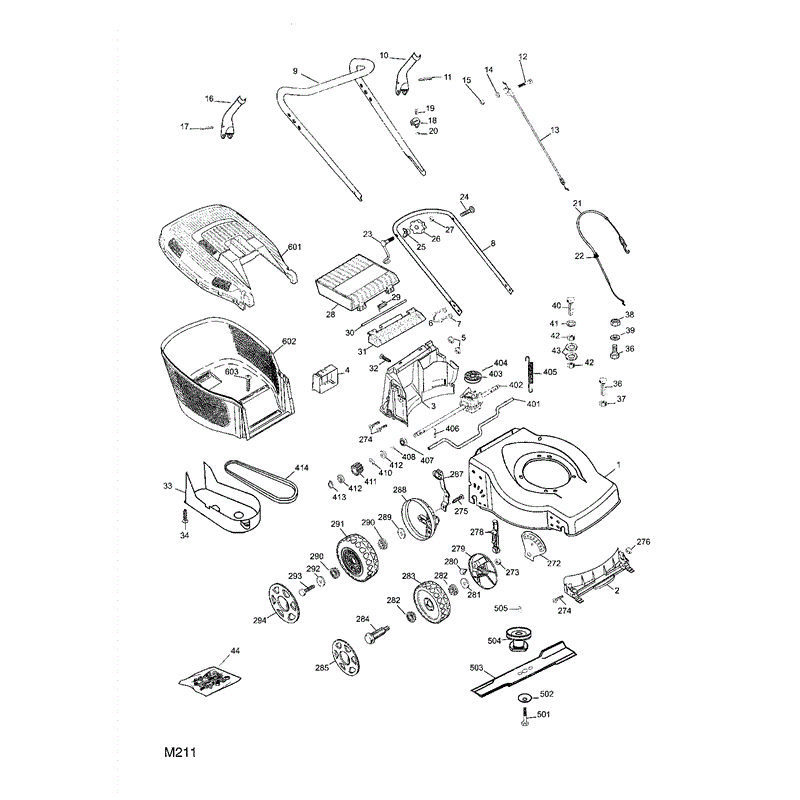 Mountfield SP470 (2004) Parts Diagram, Page 1