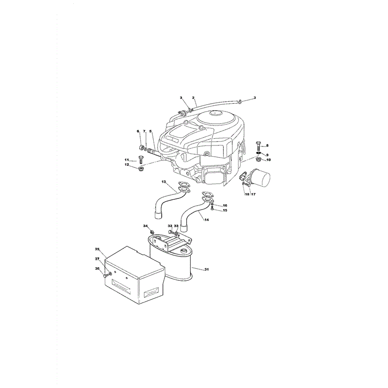 Mountfield 2040H Lawn Tractor  (01-2005) Parts Diagram, Page 3
