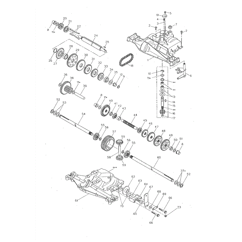 Mountfield 2105M Lawn Tractor (01-2005) Parts Diagram, Page 1