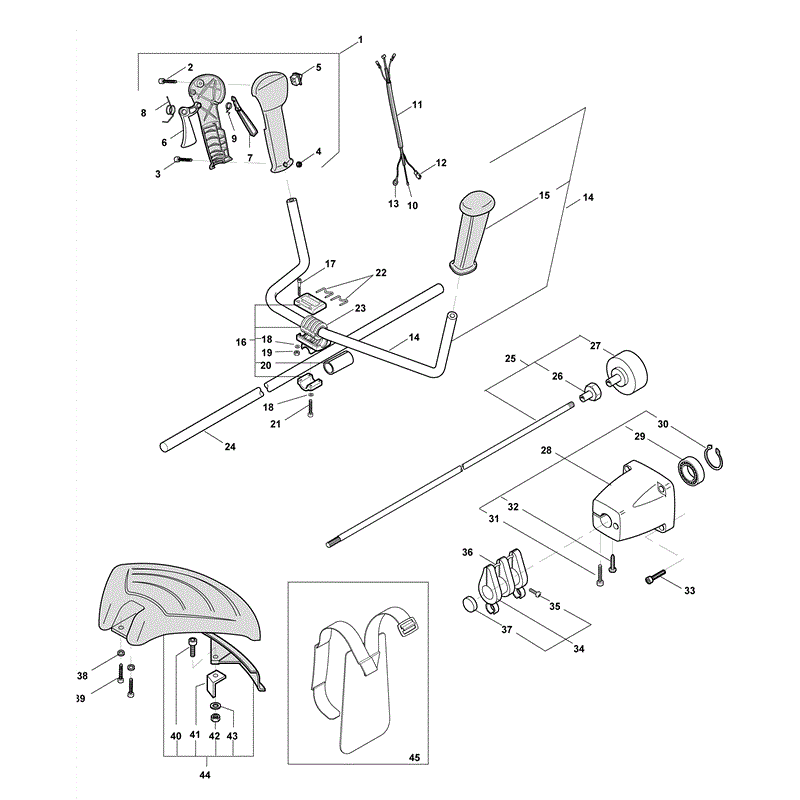 Mountfield MB 28D Petrol Brushcutter [283121003/MO6] (2008) Parts Diagram, Page 3