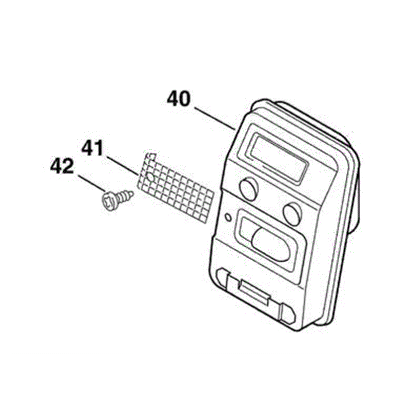 Stihl FS 75 Brushcutter (FS75) Parts Diagram, B_-Rewind starter, Muffler