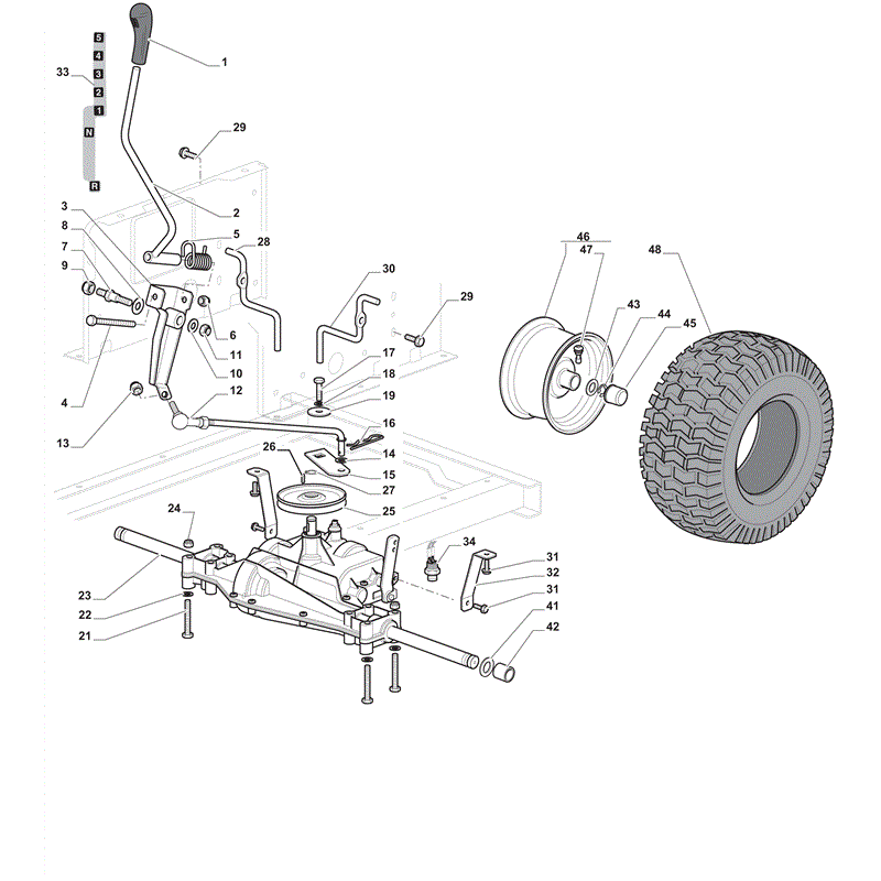 Mountfield 1538M-SDX Lawn Tractor (2012) Parts Diagram, Page 5