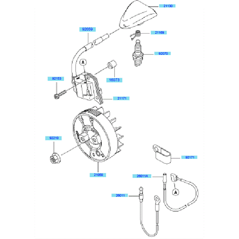 Kawasaki KEL27A (HE027A-BS50) Parts Diagram, Electric Equipment