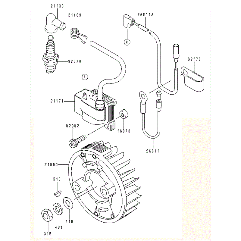 Kawasaki KBL34A (HA034F-AS51) Parts Diagram, ELECTRIC EQUIPMENT