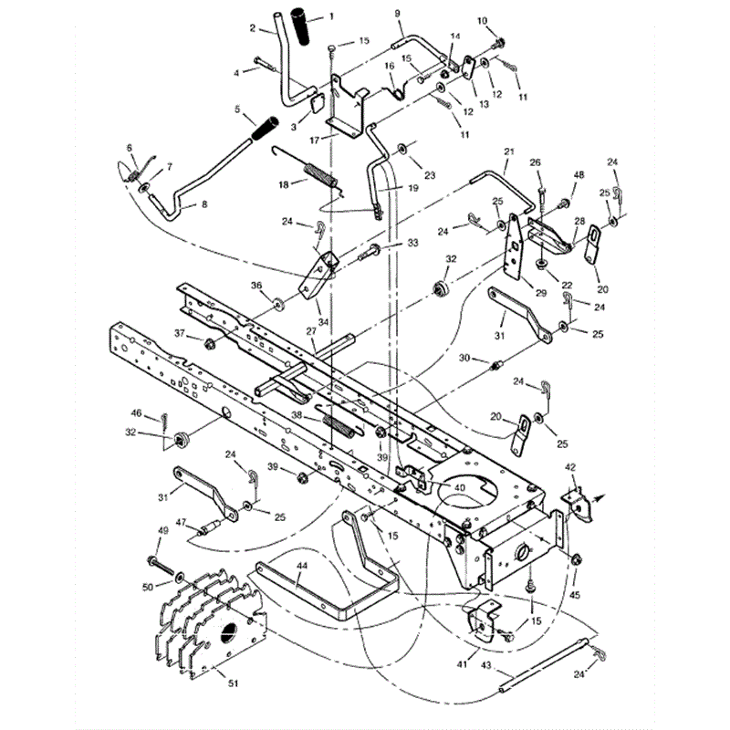 Hayter 13/30 (131S001001-131S099999) Parts Diagram, Mower Housing Extension