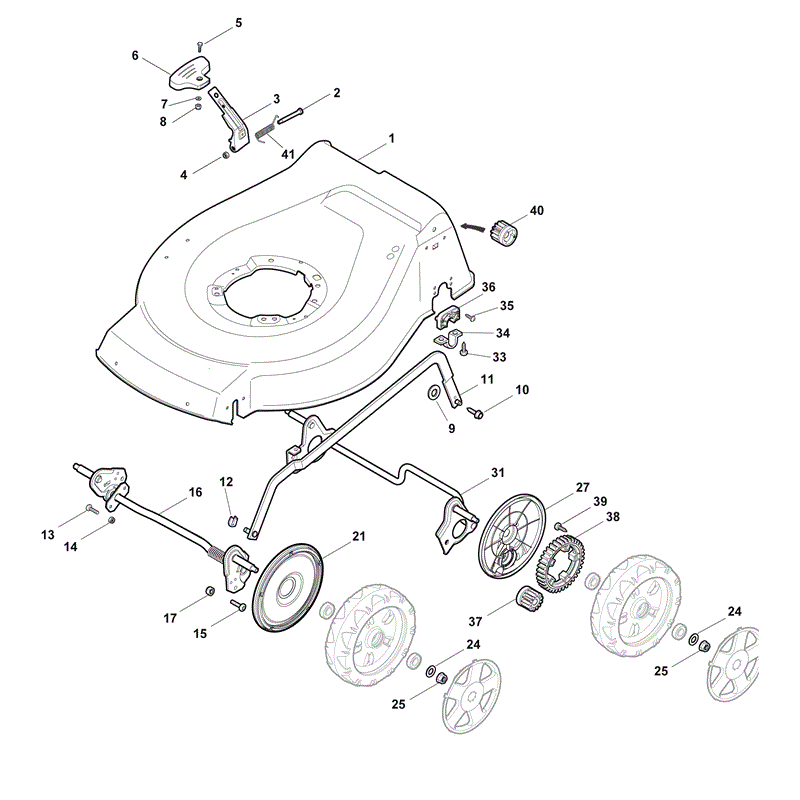 Mountfield S460PD (2011) Parts Diagram, Page 1