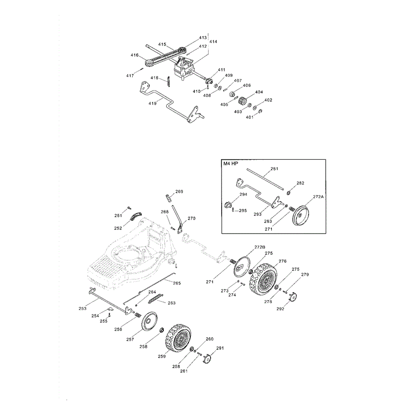 Mountfield M4HP (01-2005) Parts Diagram, Page 2