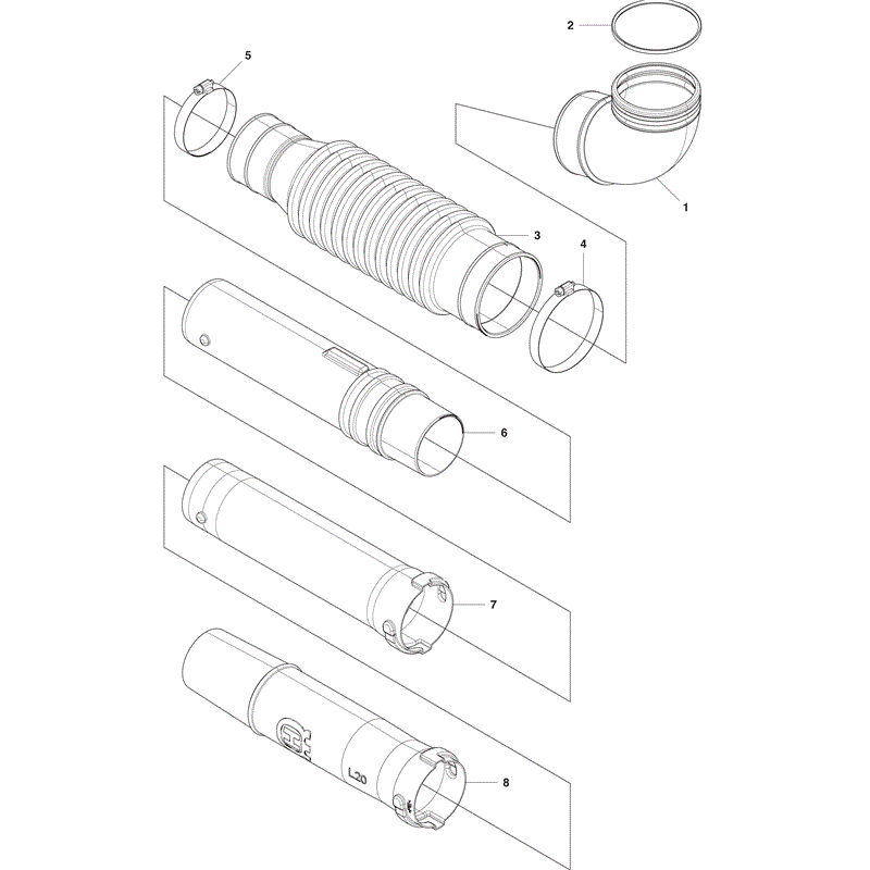 Husqvarna  530BT (2012) Parts Diagram, Page 1