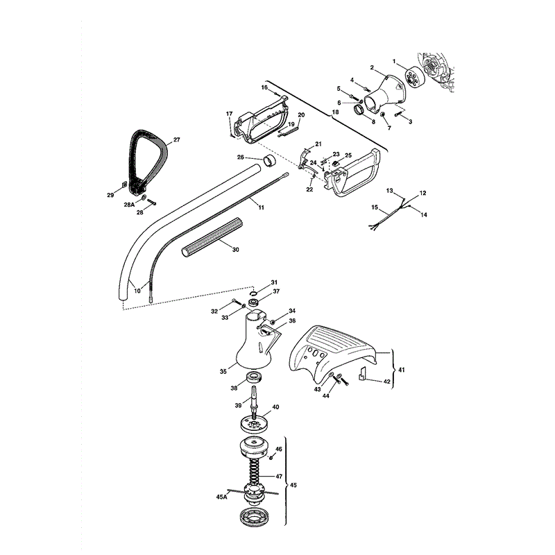 Mountfield MT 26 Petrol Brushcutter [282810003] (01-2005) Parts Diagram, Page 1