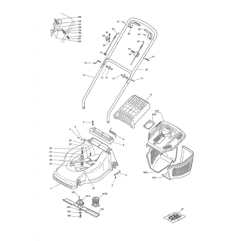 Mountfield PWRHP410PRMA (01-2005) Parts Diagram, Page 1
