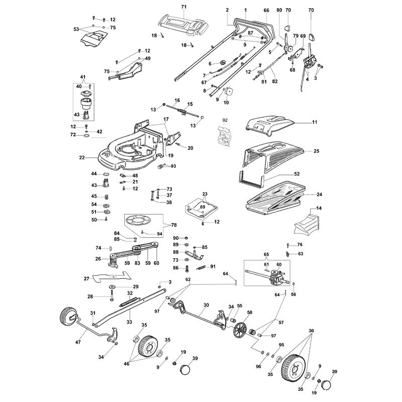 Oleo-Mac MAX 53 VBD Plus-Cut (MAX 53 VBD Plus-Cut) Parts Diagram, Illustrated parts list