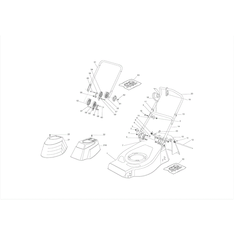 Castel / Twincut / Lawnking R480 (R480) Parts Diagram, Page 1