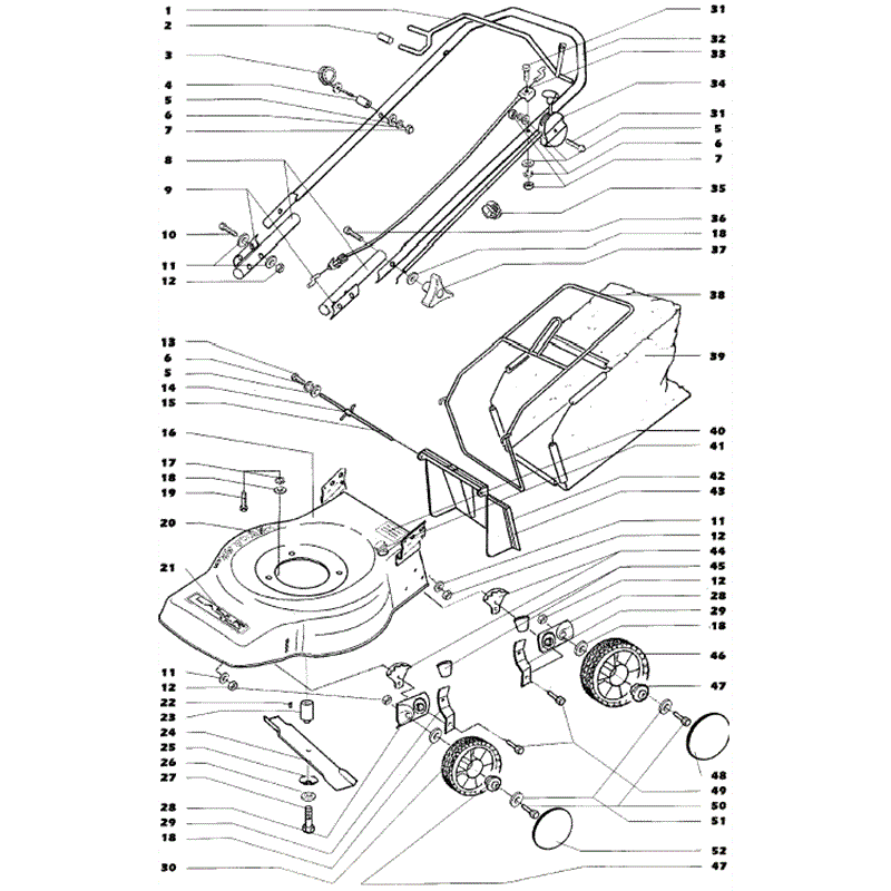 Mountfield Optima-Omega (MPR10074-75) Parts Diagram, Page 1