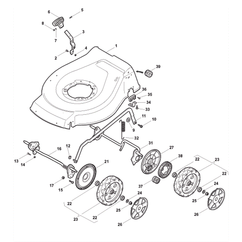 Mountfield S511PD (2010) Parts Diagram, Page 1