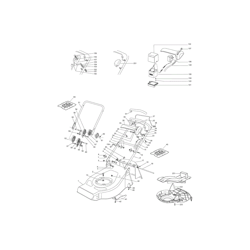 Castel / Twincut / Lawnking R534TR (R534TR) Parts Diagram, Page 1