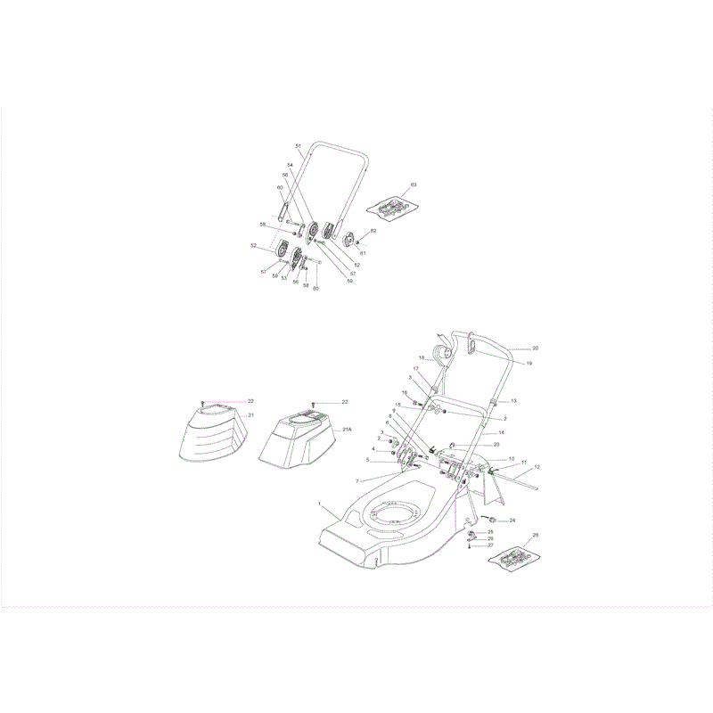 Castel / Twincut / Lawnking RL430 (RL430) Parts Diagram, Page 1