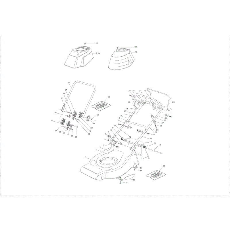 Castel / Twincut / Lawnking RL430TR (RL430TR) Parts Diagram, Page 1